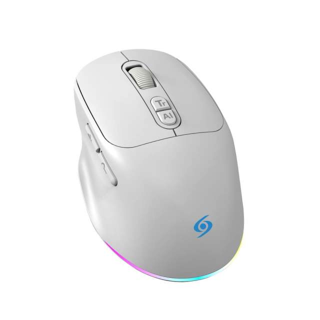 AI Smart Voice Mouse, Multifunctional Mouse, 2.4G Wireless Mouse with USB Receiver, 6 Buttons, 1600-2400 Adjustable DPI, Compatible with Windows, MAC Laptop, Voice Typing Mouse
